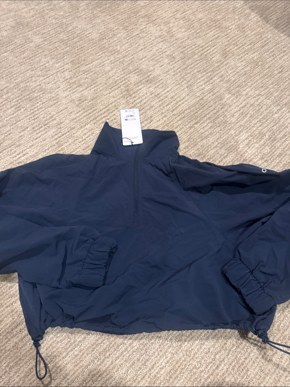 ALO Yoga CROPPED 1/4 ZIP ALUMNI PULLOVER